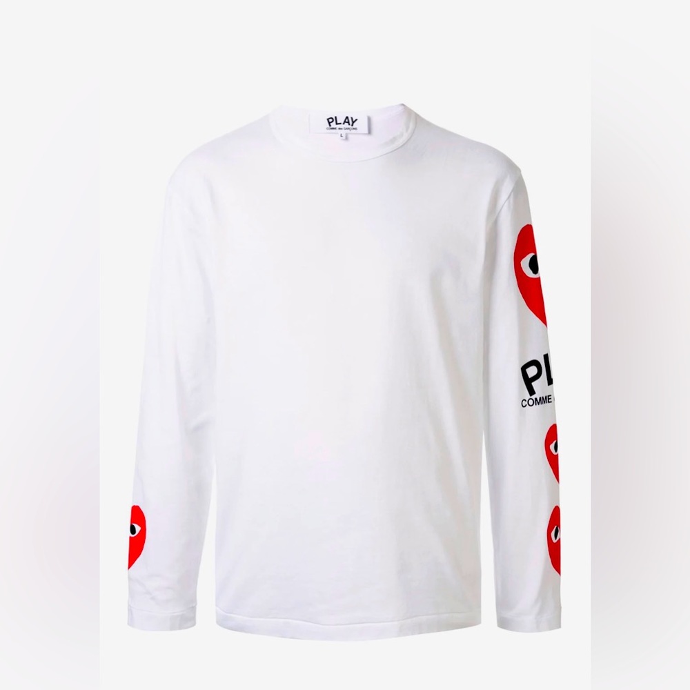 NWOT - Comme Des Garçons Play Logo Long Sleeve